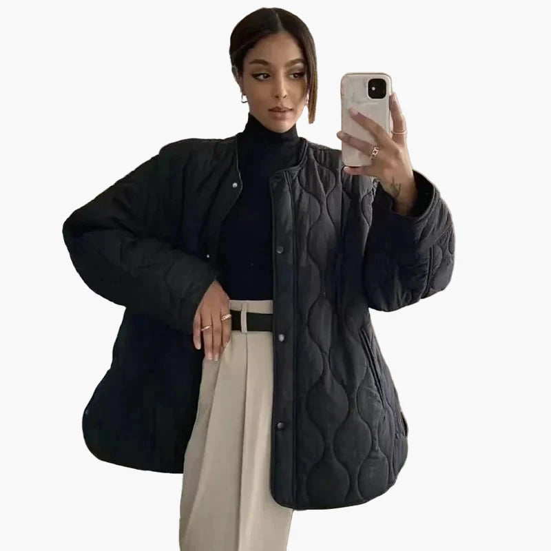 Damen Steppjacke Übergangsjacke Casual Stil – Perfekt für Alltag und Outdoor