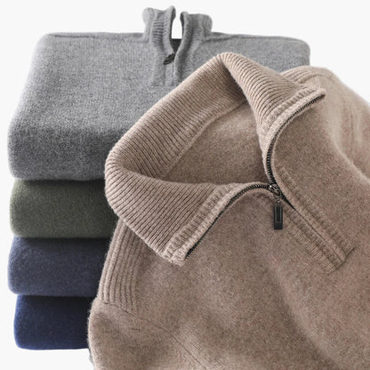 Herren Halbzip Pullover – Klassischer Stil für Alltag und Freizeit