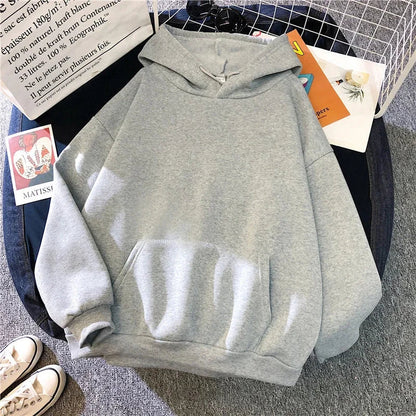 Sweat à capuche basique unisexe avec poche kangourou, coloris unis