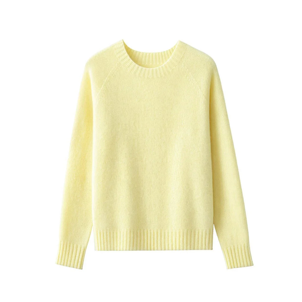 Damen Pullover Rundhalsausschnitt Langarm Strickpullover