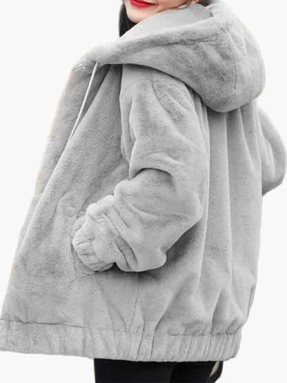 Damen Kapuzenjacke Oversize Lässig – Warme Winterjacke für Alltag & Freizeit