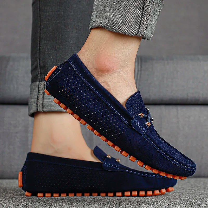 Herre mokkasinsutsko – Elegant fritids- og business loafer, åndbar, stilfuld