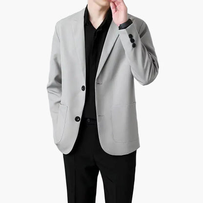Męski nowoczesny marynarka biznesowa – elegancki blazer do biura i na co dzień