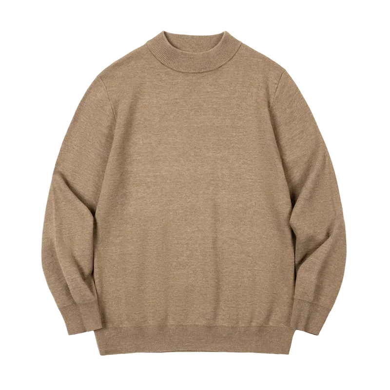 Męski sweter z półgolfem z cienkiej dzianiny