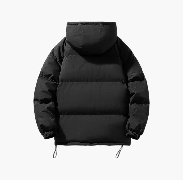 Chaqueta acolchada de invierno para hombre con capucha – Estilo urbano para el día a día y tiempo libre