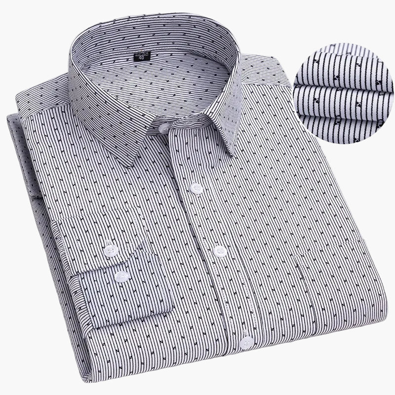 Camicia da uomo business con sottili righe – Elegante camicia casual e da ufficio