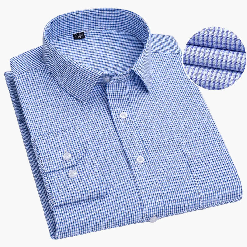 Camicia da uomo business con sottili righe – Elegante camicia casual e da ufficio