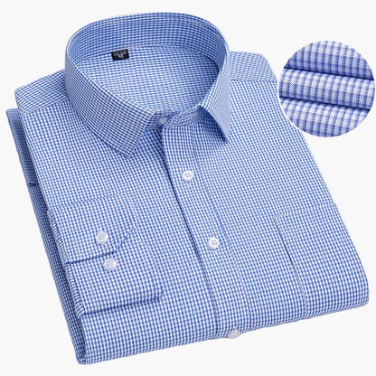 Camicia da uomo business con sottili righe – Elegante camicia casual e da ufficio