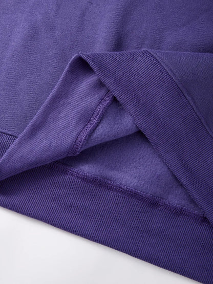 Sweat-shirt bleu pour femme avec imprimé cœur léopard, col rond et manches longues