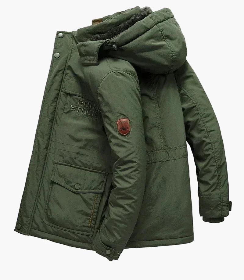 Heren outdoor winterjas met capuchon – Lekkere parka voor koude dagen, winddicht en warm