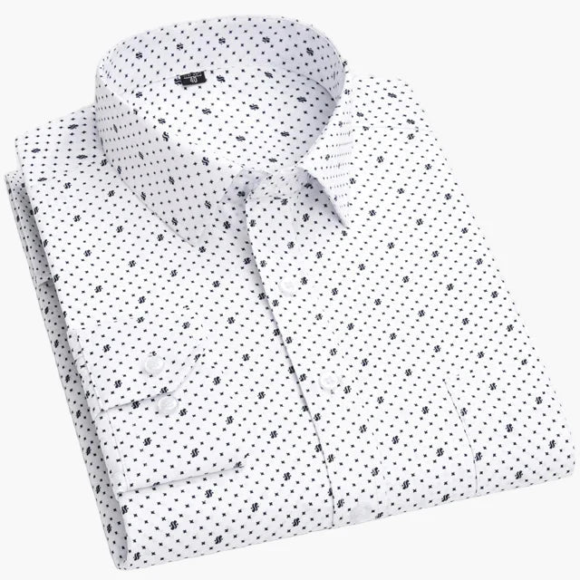 Camicia da uomo business con sottili righe – Elegante camicia casual e da ufficio