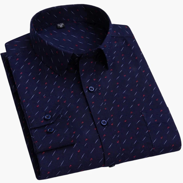 Camicia da uomo business con sottili righe – Elegante camicia casual e da ufficio