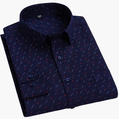 Camicia da uomo business con sottili righe – Elegante camicia casual e da ufficio
