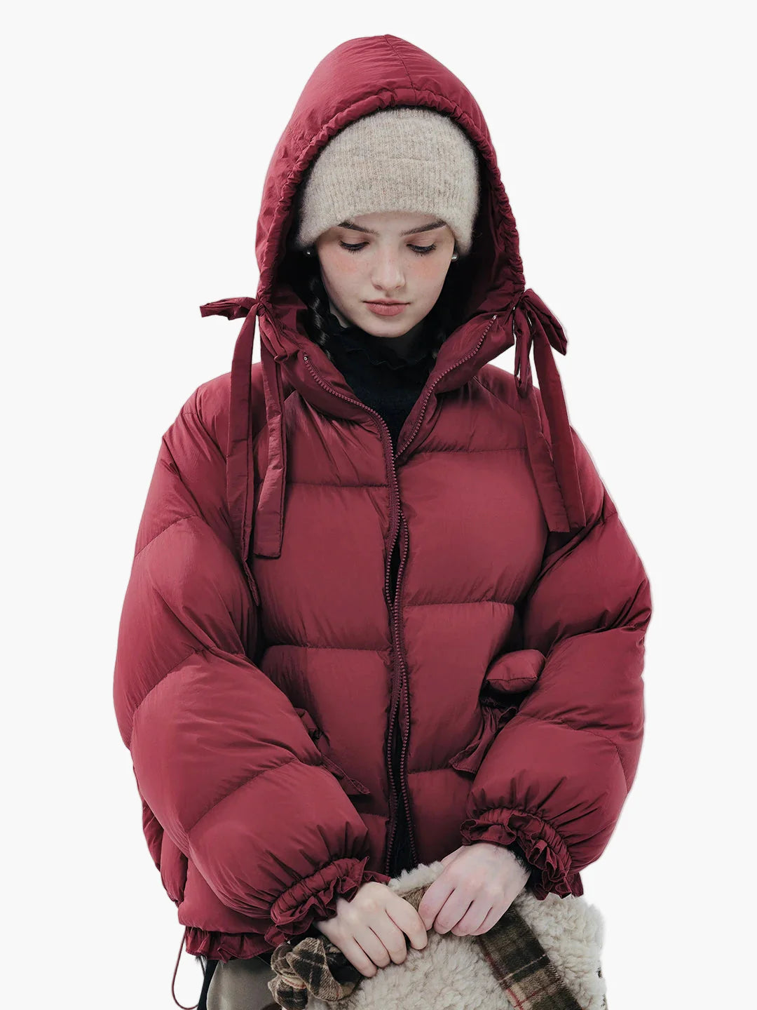Damen Winter Steppjacke im Oversized-Look für Alltag und Freizeit