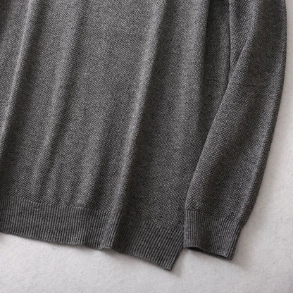 Unisex Langarm Pullover Rundhalsausschnitt Feinstrick