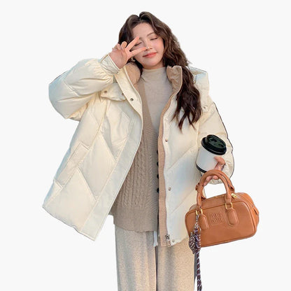 Veste d'hiver matelassée pour femme style décontracté, chaude et confortable, idéale pour le quotidien et les voyages