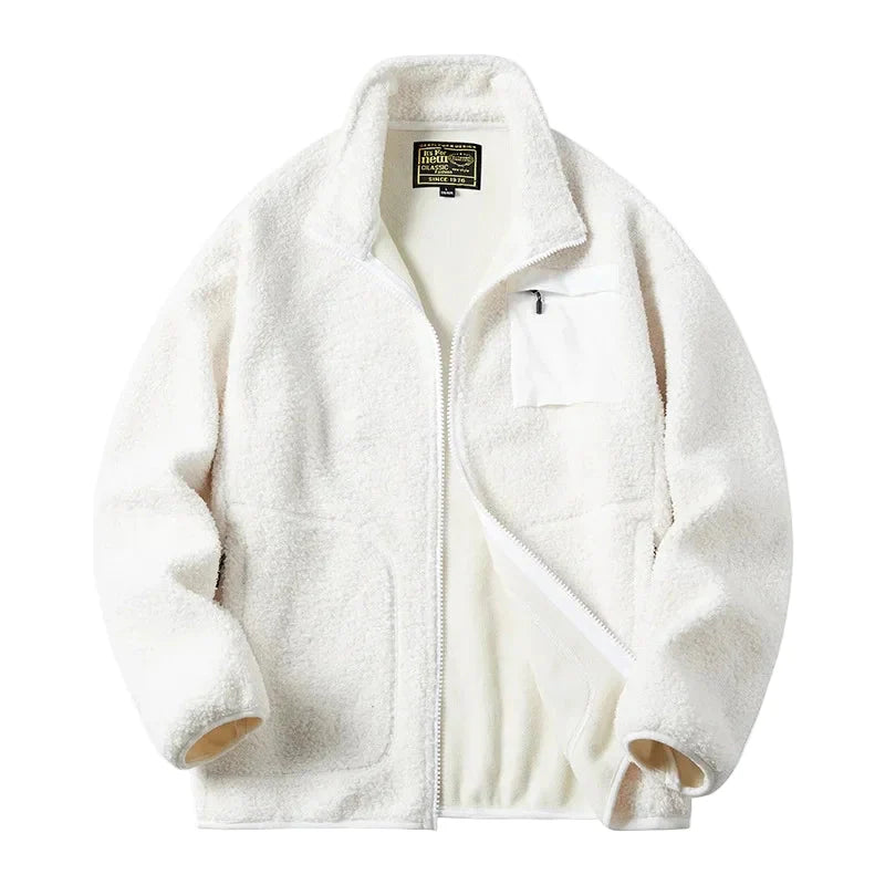 Herre Fleecejakke Moderne Unisex Fritid Outdoor med brystlomme