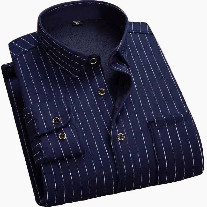 Camicia da uomo casual a quadri, camicia moderna a maniche lunghe per quotidiano e ufficio