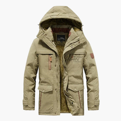Parka d'hiver outdoor pour homme avec capuche – Veste de loisirs chaude et doublée pour les jours froids