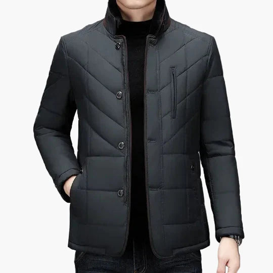 Herre vattert jakke moderne business outdoor overgangsjakke