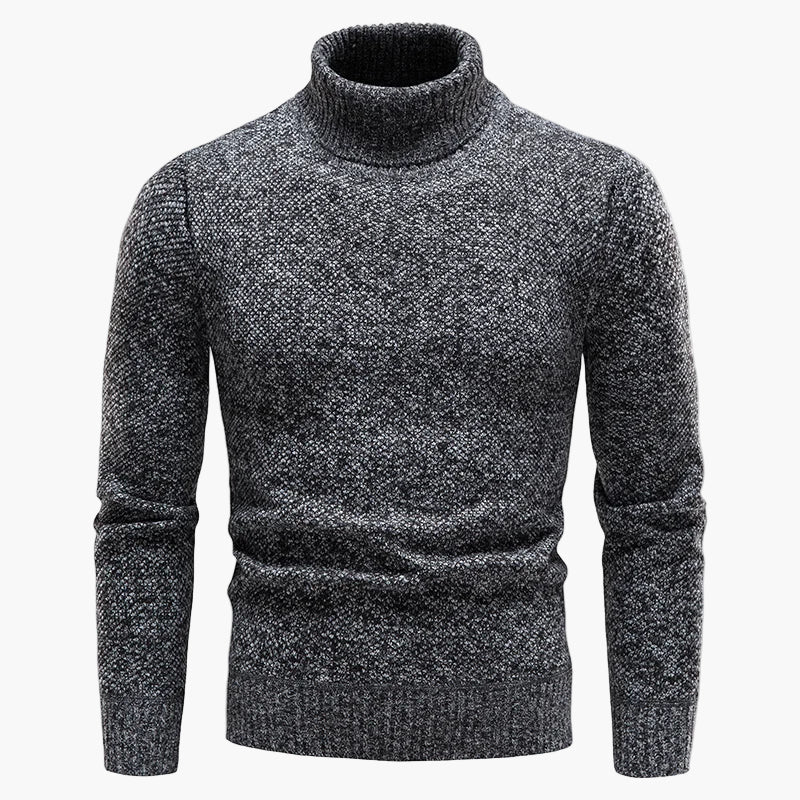 Pull à col roulé homme – Look classique d'hiver pour loisirs et bureau