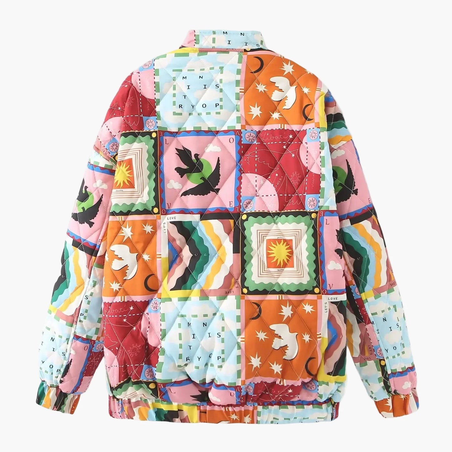 Blouson aviateur patchwork unisexe style rétro – Veste de loisirs tendance pour automne et hiver