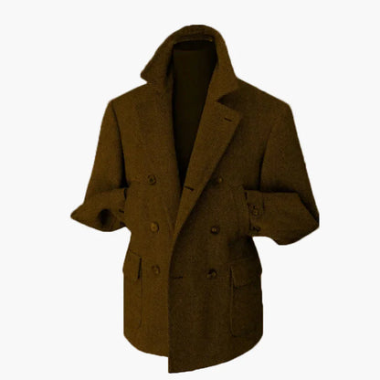 Herren Klassischer Doppelreihiger Blazer im Vintage-Stil – Eleganter Mantel für Business und Freizeit