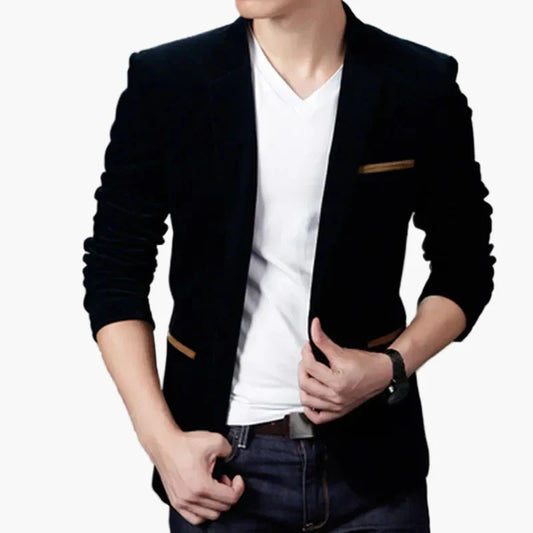 Herr Blazer Slim Fit Modern Fritid Business Kavaj – Stilfull och mångsidig