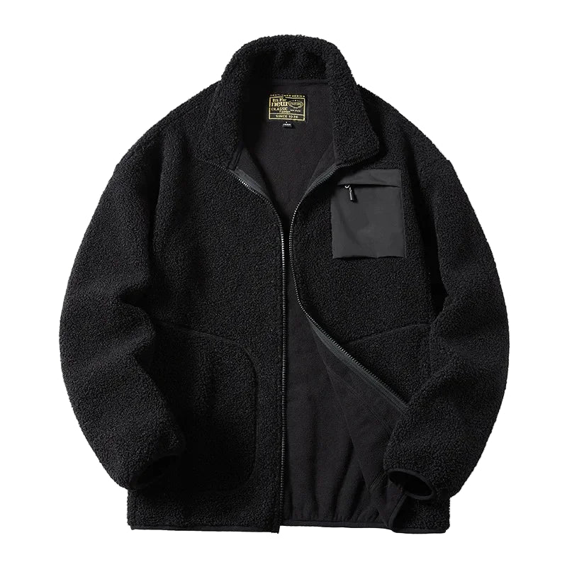 Herre Fleecejakke Moderne Unisex Fritid Outdoor med brystlomme