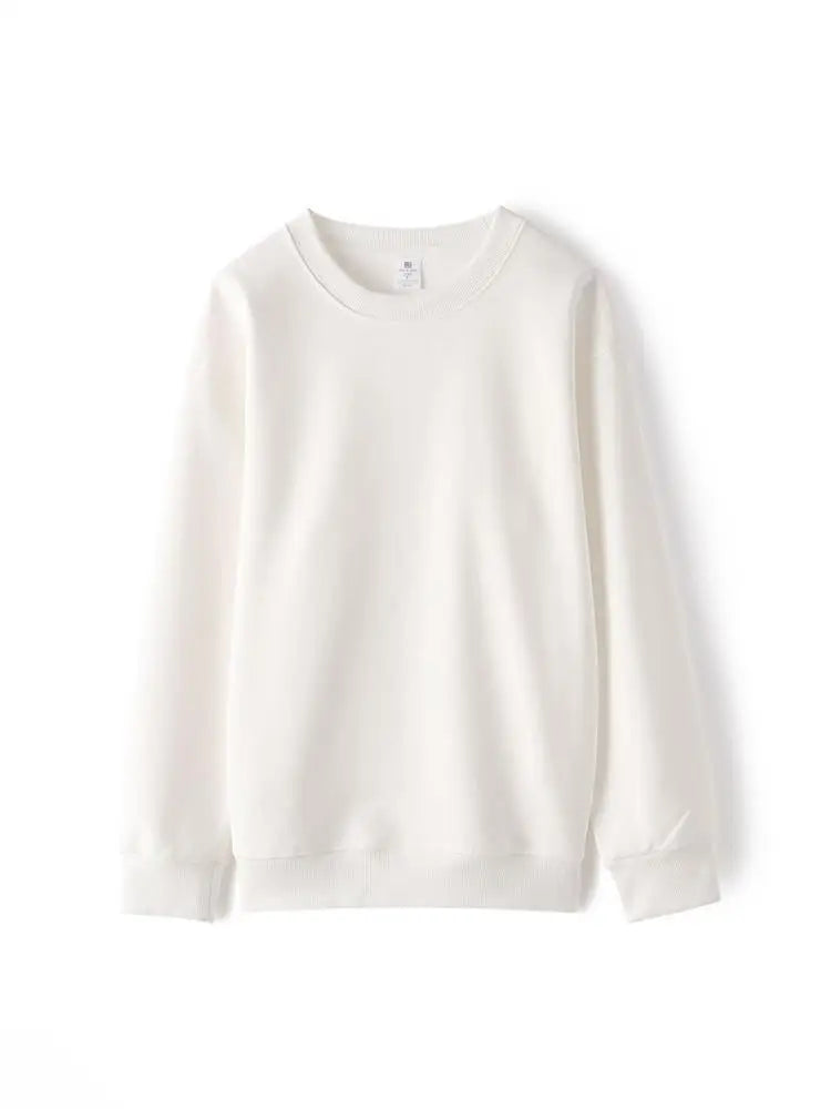 Felpa unisex basic a maniche lunghe, girocollo