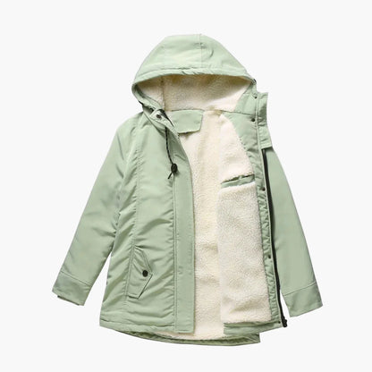 Veste d'hiver pour femme avec capuche – Parka cintrée pour le quotidien et l'extérieur