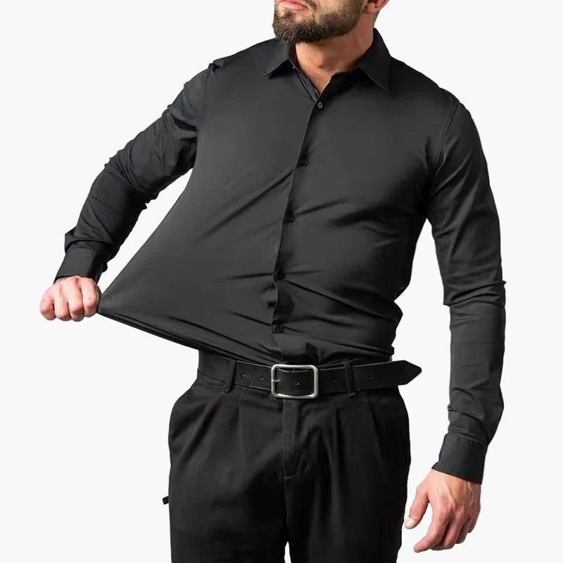 Herren Business Stretch Hemd – Modern Fit, Knitterfrei, Für Büro und Alltag