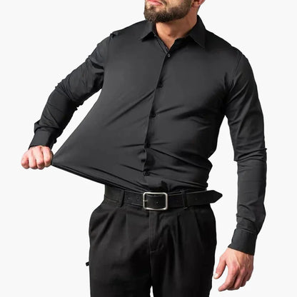 Herren Business Stretch Hemd – Modern Fit, Knitterfrei, Für Büro und Alltag