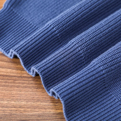 Pull homme à col rond en maille – sweat décontracté à manches longues, disponible en plusieurs couleurs