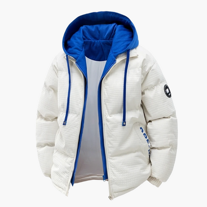 Herren Winter Steppjacke mit Kapuze – Urbaner Casual Stil für kalte Tage