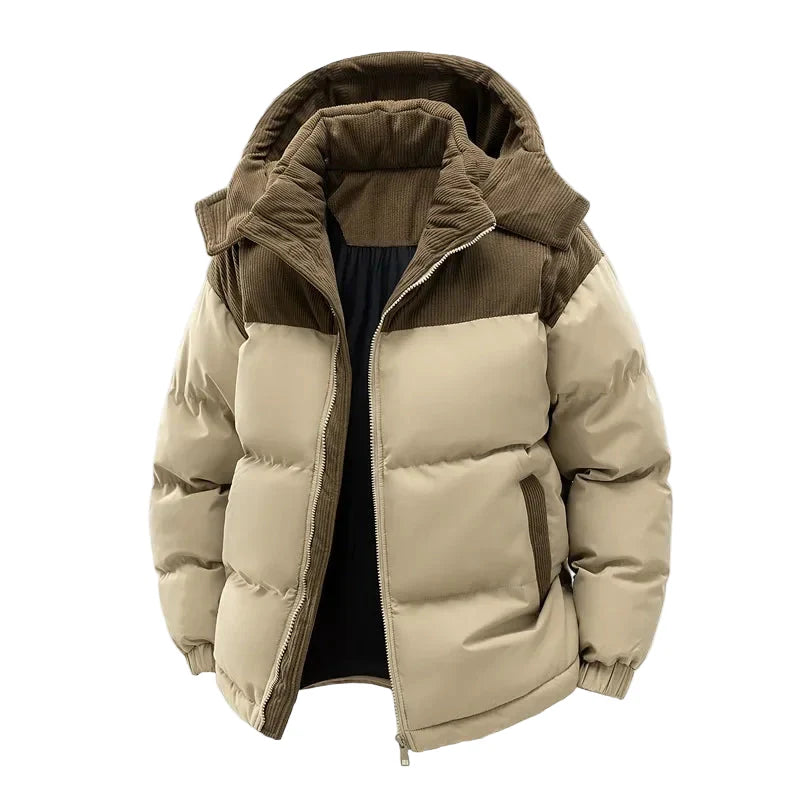 Unisex Winter Steppjacke mit Kapuze – Warme Freizeitjacke für Alltag und Outdoor