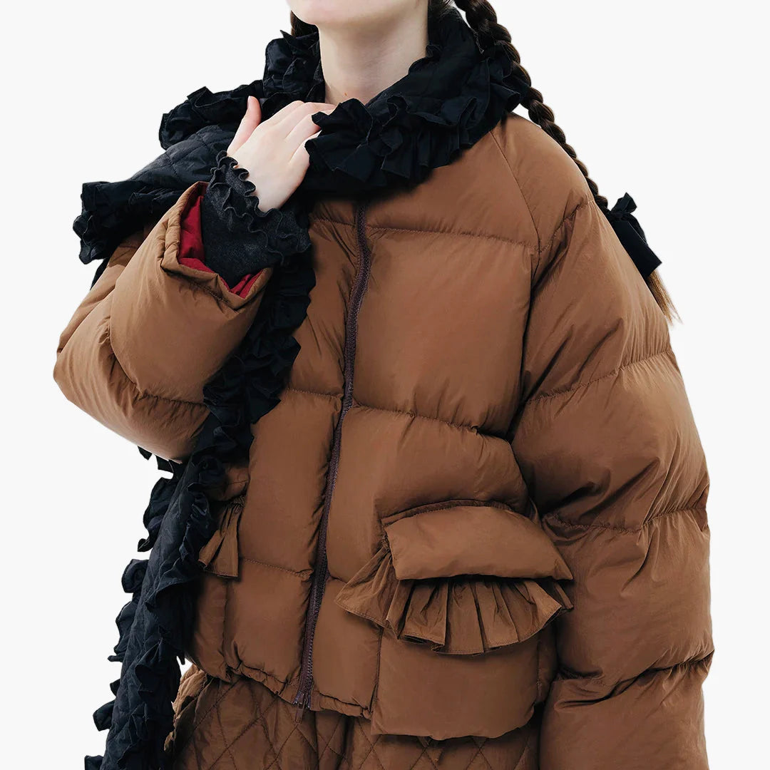 Damen Winter Steppjacke im Oversized-Look für Alltag und Freizeit