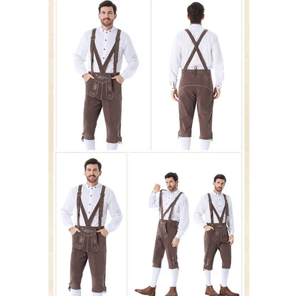 Karneval Oktoberfest Festival Herrenkostüm Pubs Clubwear Barkeeper-Outfit Cosplay Ausgefallenes Partykleid Halloween