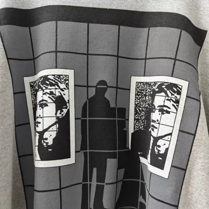 Unisex Rundhals Sweatshirt mit Grafikdruck, Oversize Fit