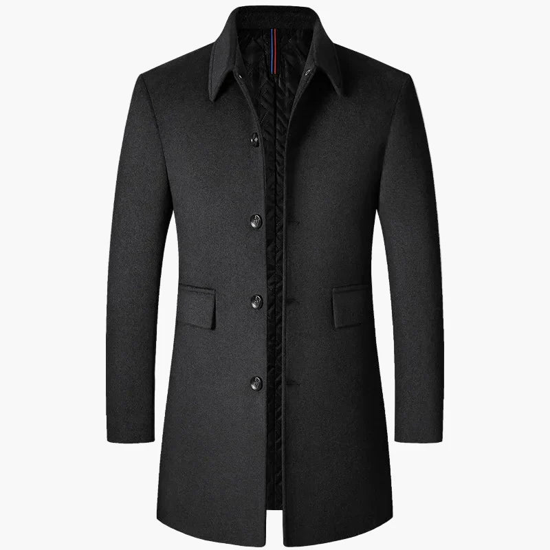 Manteau pour homme style coréen – Look trench-coat classique pour hommes modernes, idéal pour l'automne et l'hiver