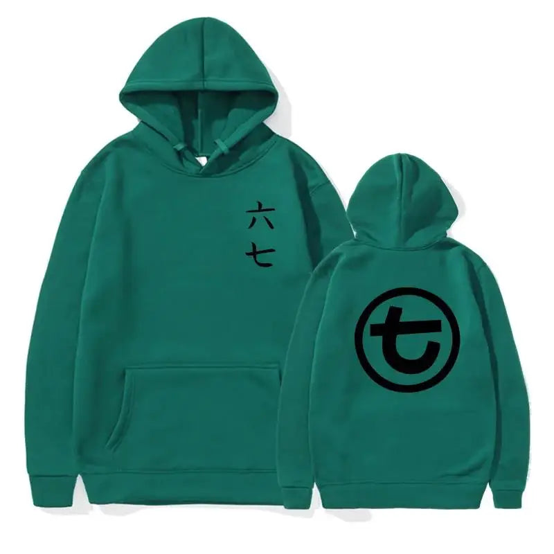 Sudadera unisex con capucha, estampado y bolsillo canguro