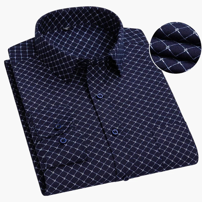 Camicia da uomo business con sottili righe – Elegante camicia casual e da ufficio