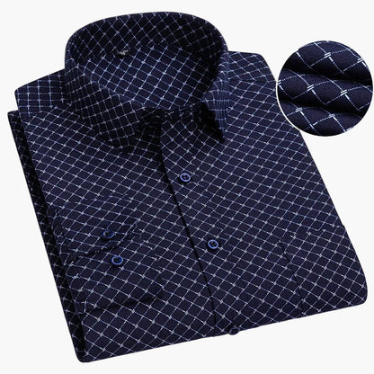 Camicia da uomo business con sottili righe – Elegante camicia casual e da ufficio