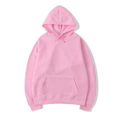 Unisex basic-hettegenser med kengurulomme og snøring