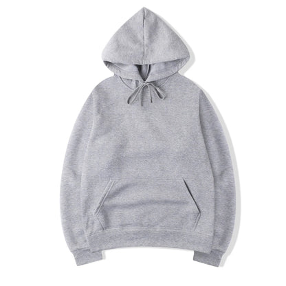 Unisex basic-hettegenser med kengurulomme og snøring
