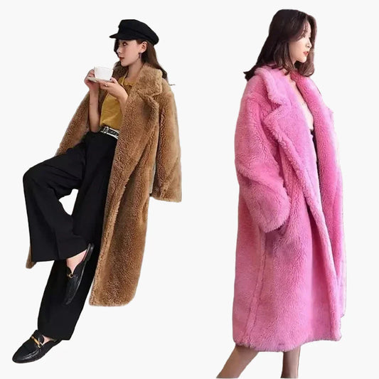 Dame lang oversized frakke – Moderne vintertrend til hverdag & fritid
