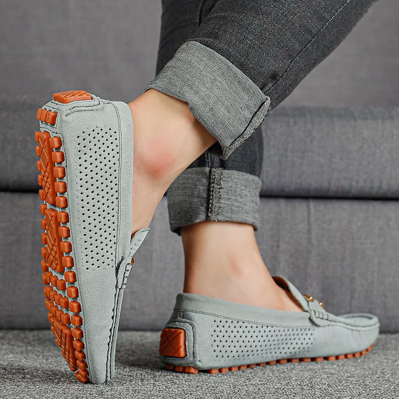 Herre mokkasinsutsko – Elegant fritids- og business loafer, åndbar, stilfuld
