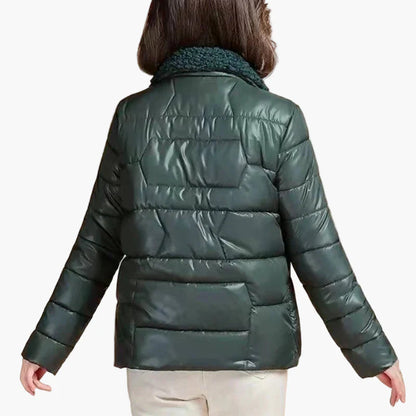 Damen Winter Steppjacke mit modischem Stehkragen – Eleganter Alltagsstil für kalte Tage