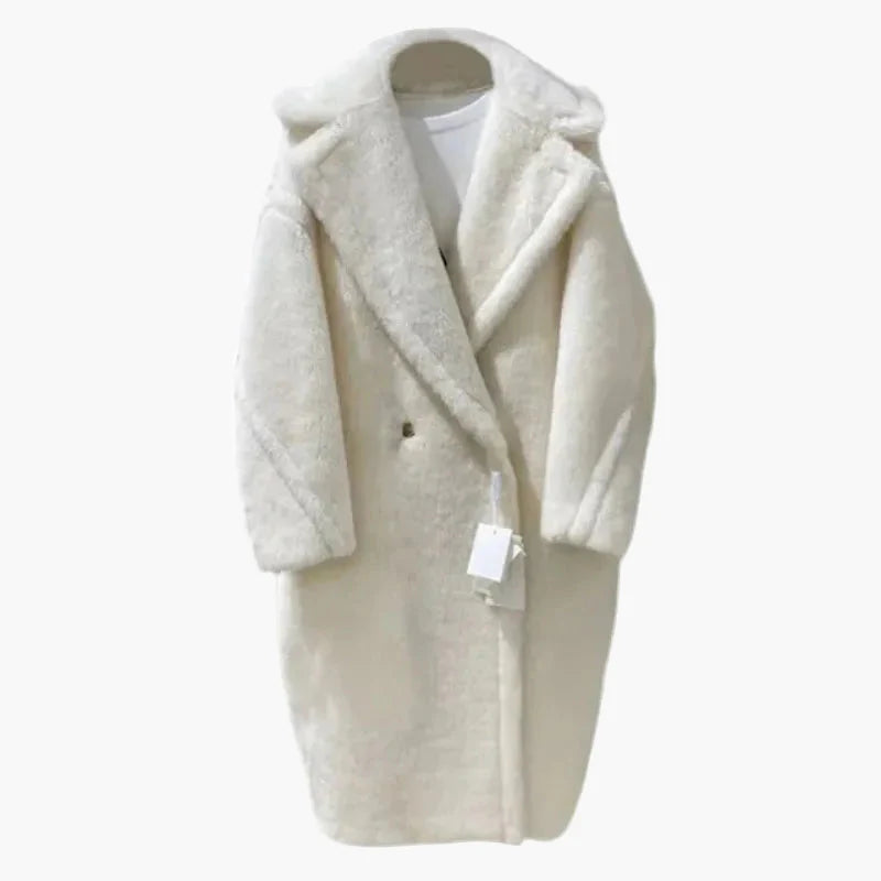 Cappotto invernale oversize di lusso da donna in stile street moderno – Cappotto lungo elegante per i giorni freddi