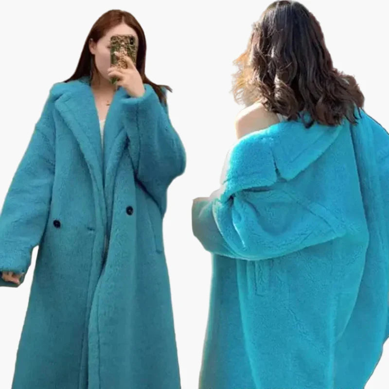 Damen Langer Oversize Mantel – Modischer Winter-Trend für Alltag & Freizeit